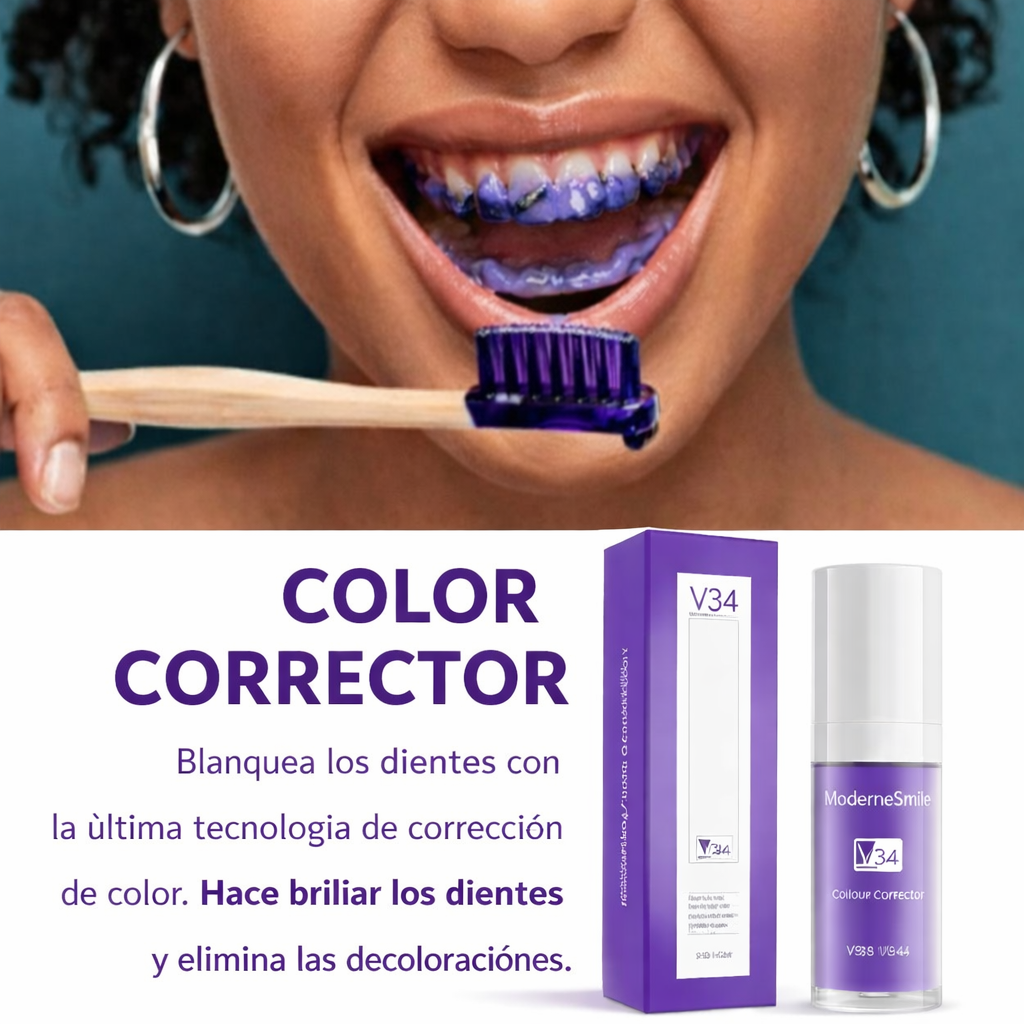 Suero blanqueador ModerneSmile™ V34: resplandor instantáneo para una sonrisa radiante
